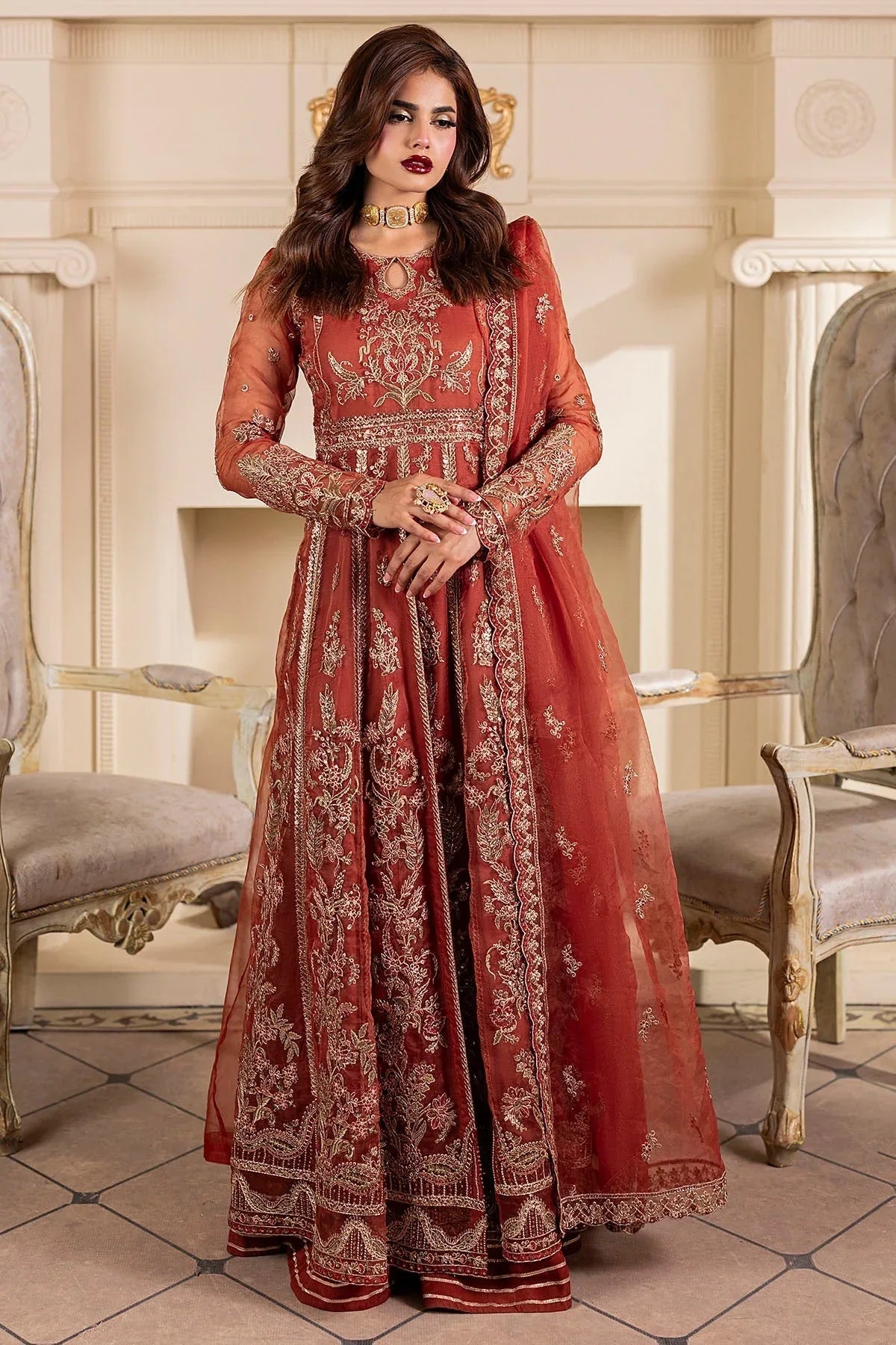 Motifz | Luxury Formal | 5139-BRANDY - Rang-e-Khaas