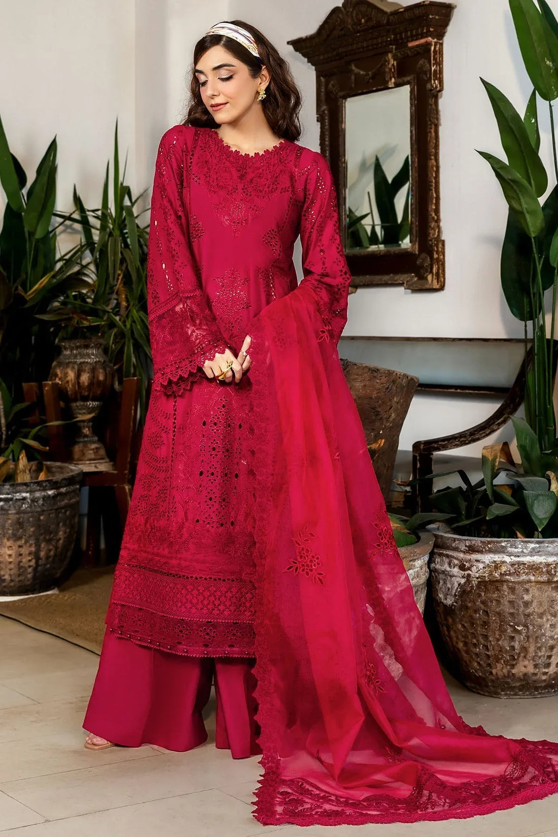 Motifz | Premium Lawn 25 | 5308-ESME - Rang-e-Khaas