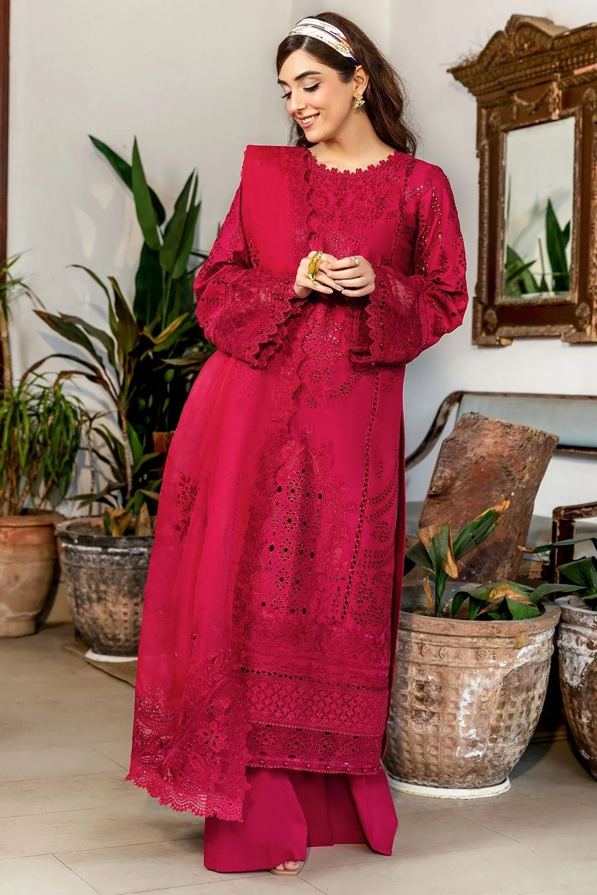 Motifz | Premium Lawn 25 | 5308-ESME - Rang-e-Khaas