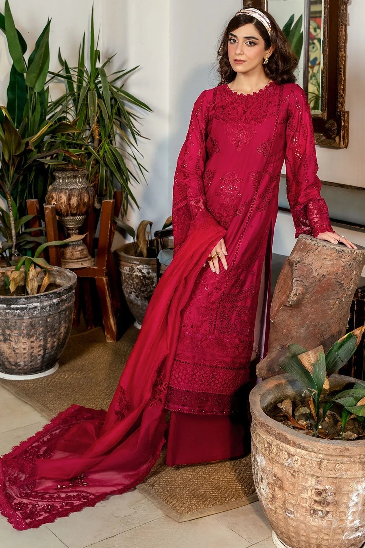 Motifz | Premium Lawn 25 | 5308-ESME - Rang-e-Khaas