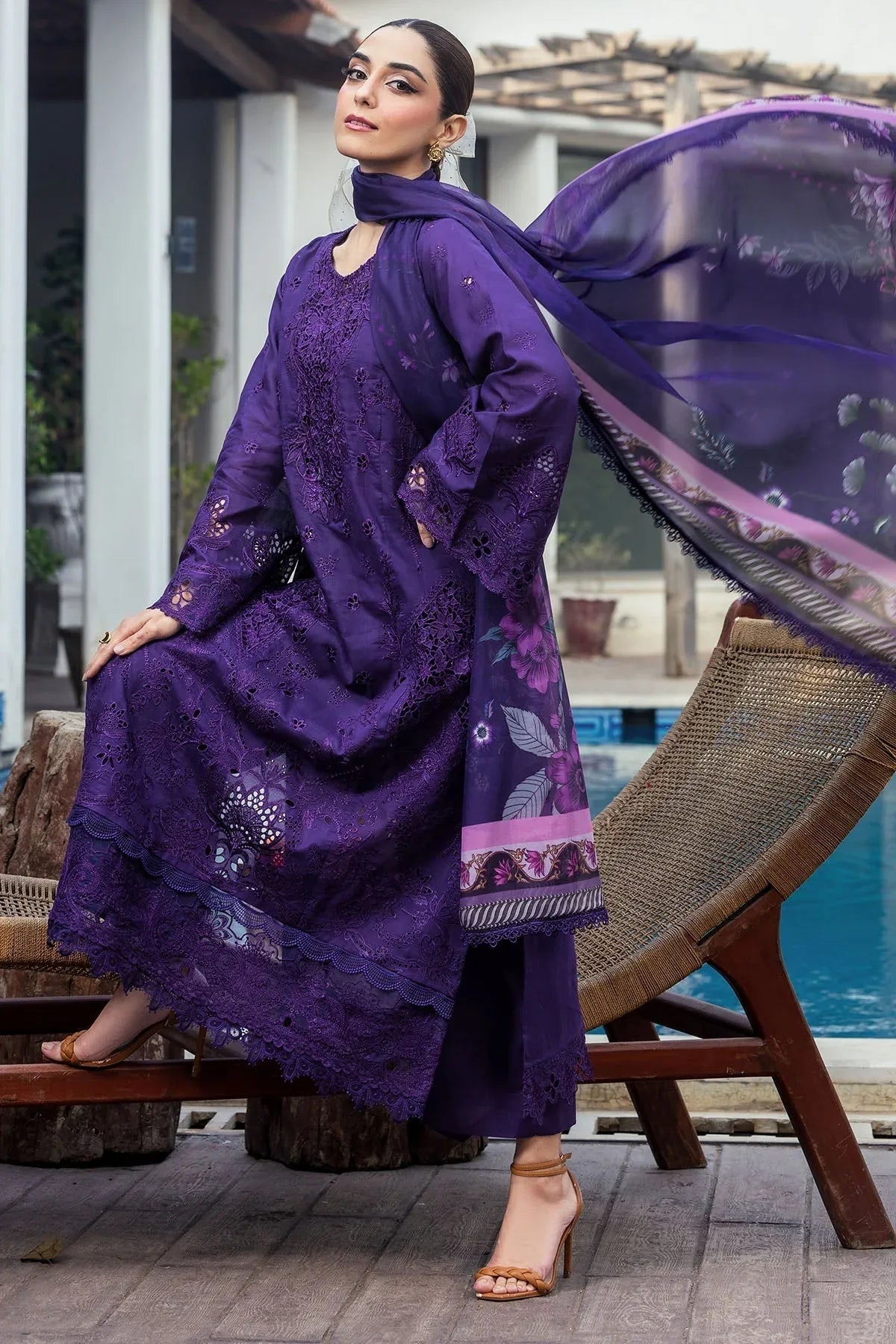 Motifz | Premium Lawn 25 | 5314-MIREILLE - Rang-e-Khaas