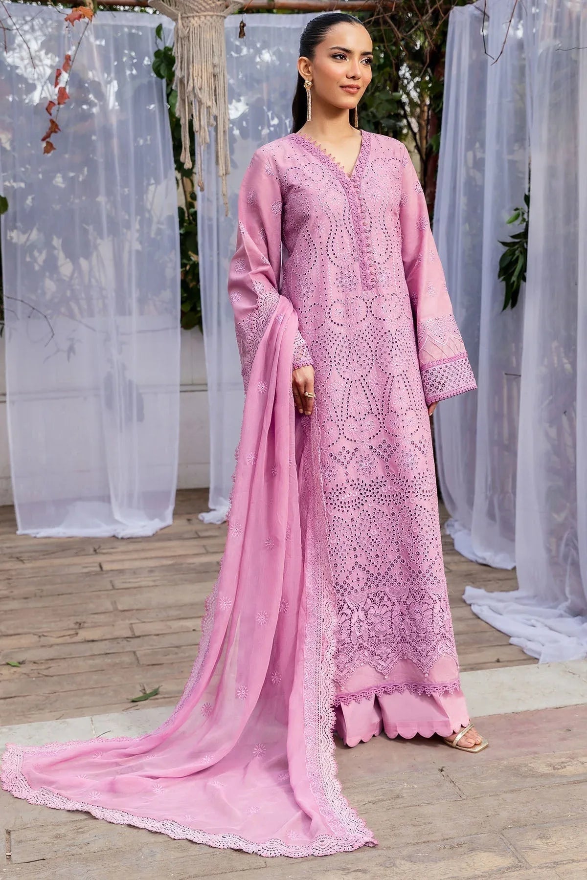 Motifz | Premium Lawn 25 | 5321-CIEL - Rang-e-Khaas