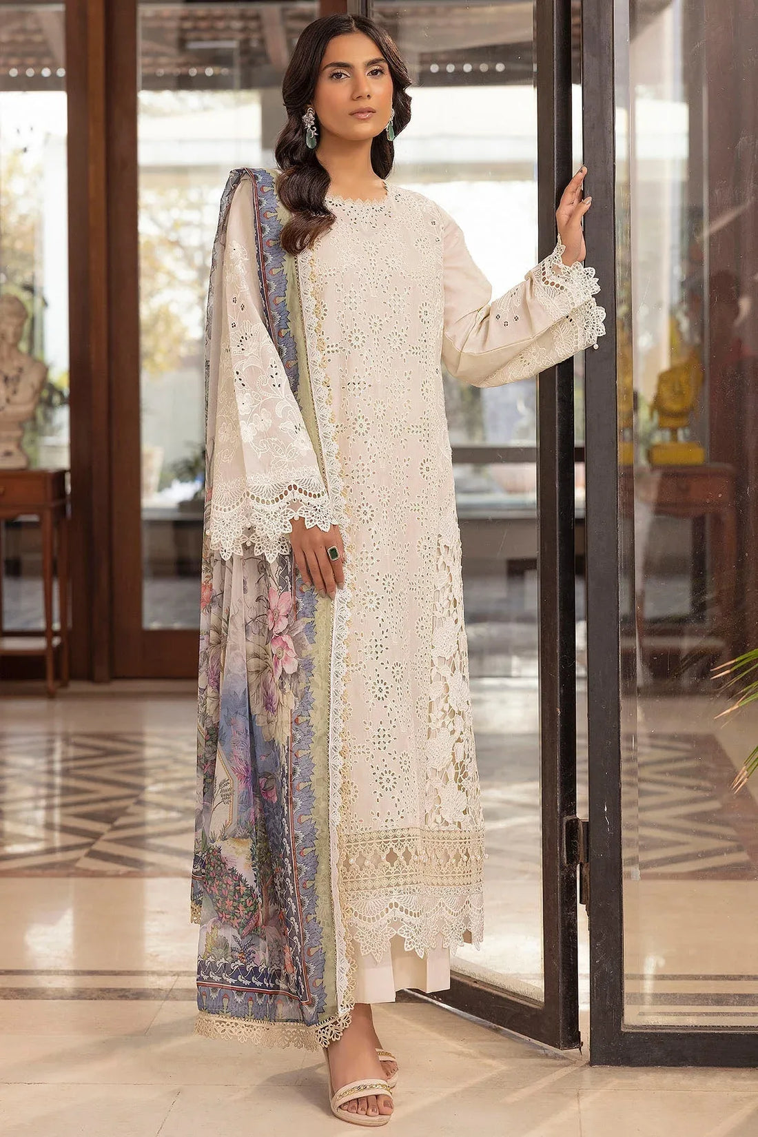 Motifz | Premium Lawn 25 | 5324-SIDONIE - Rang-e-Khaas