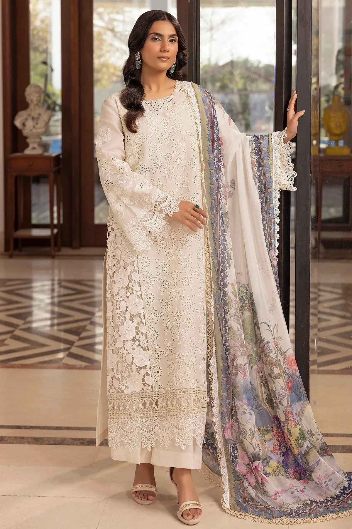 Motifz | Premium Lawn 25 | 5324-SIDONIE - Rang-e-Khaas