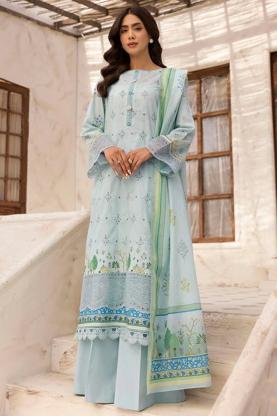 Motifz | Umang Lawn | 5411-SIRA - Rang-e-Khaas