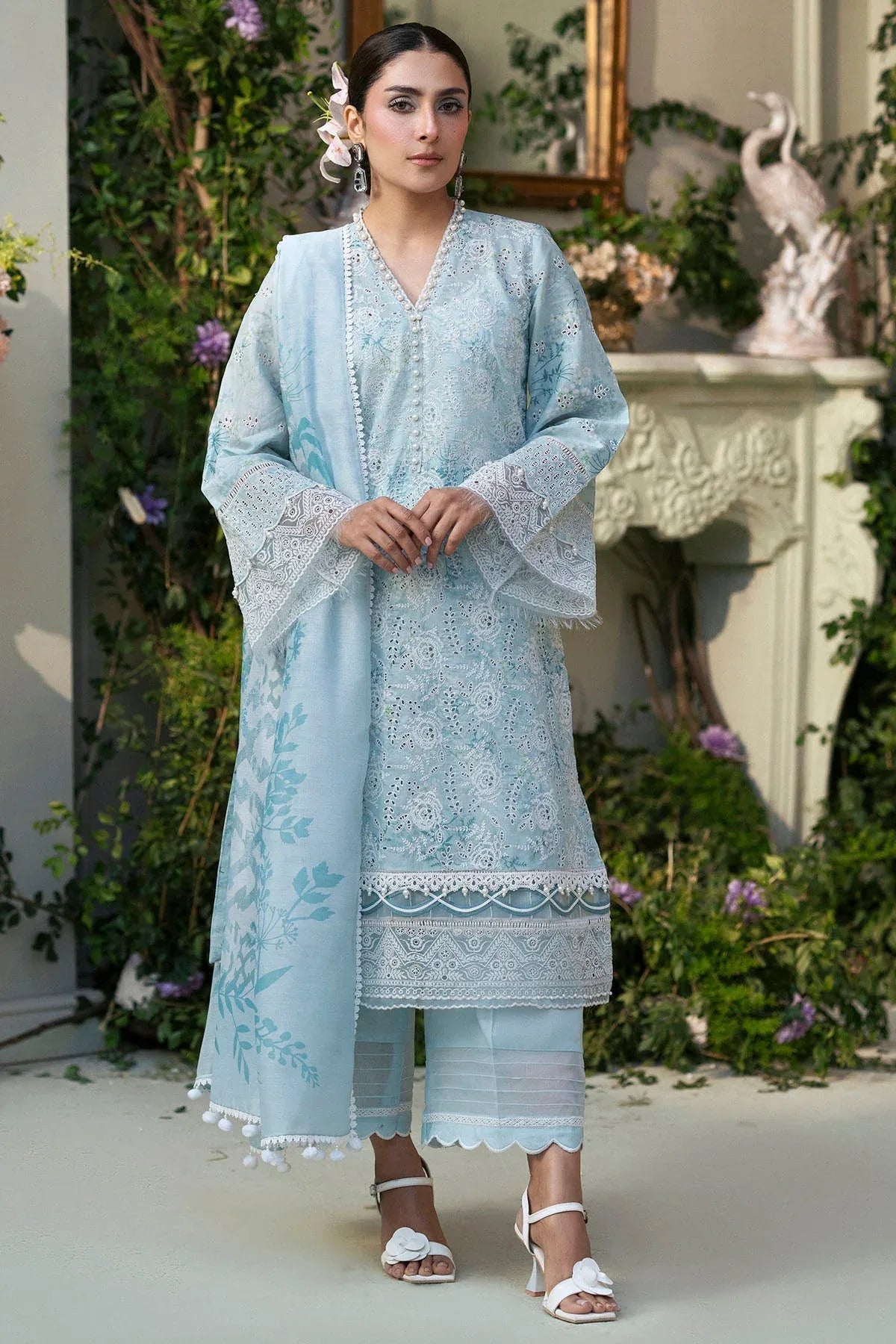 Motifz | Premium Lawn 25 | 5425-LAVENDER - Rang-e-Khaas
