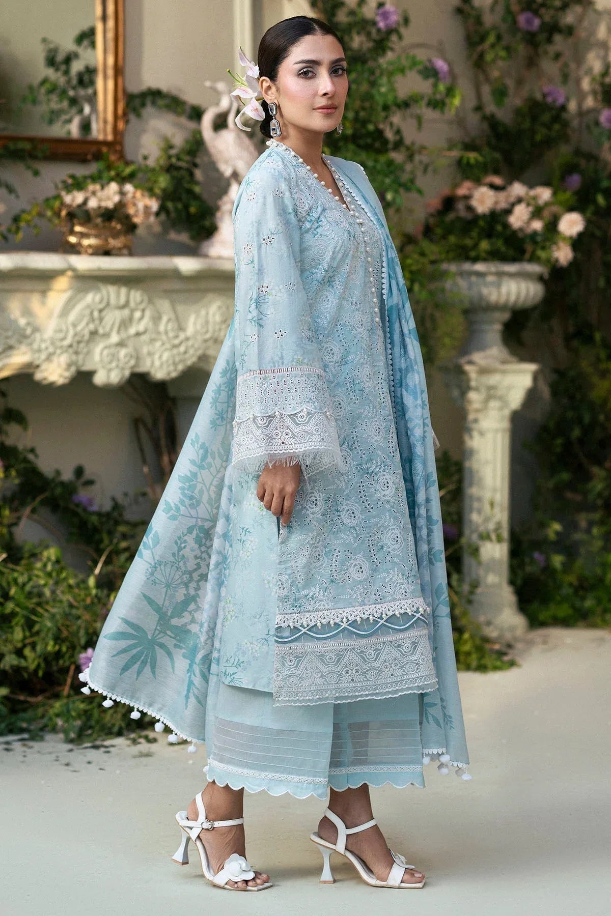Motifz | Premium Lawn 25 | 5425-LAVENDER - Rang-e-Khaas