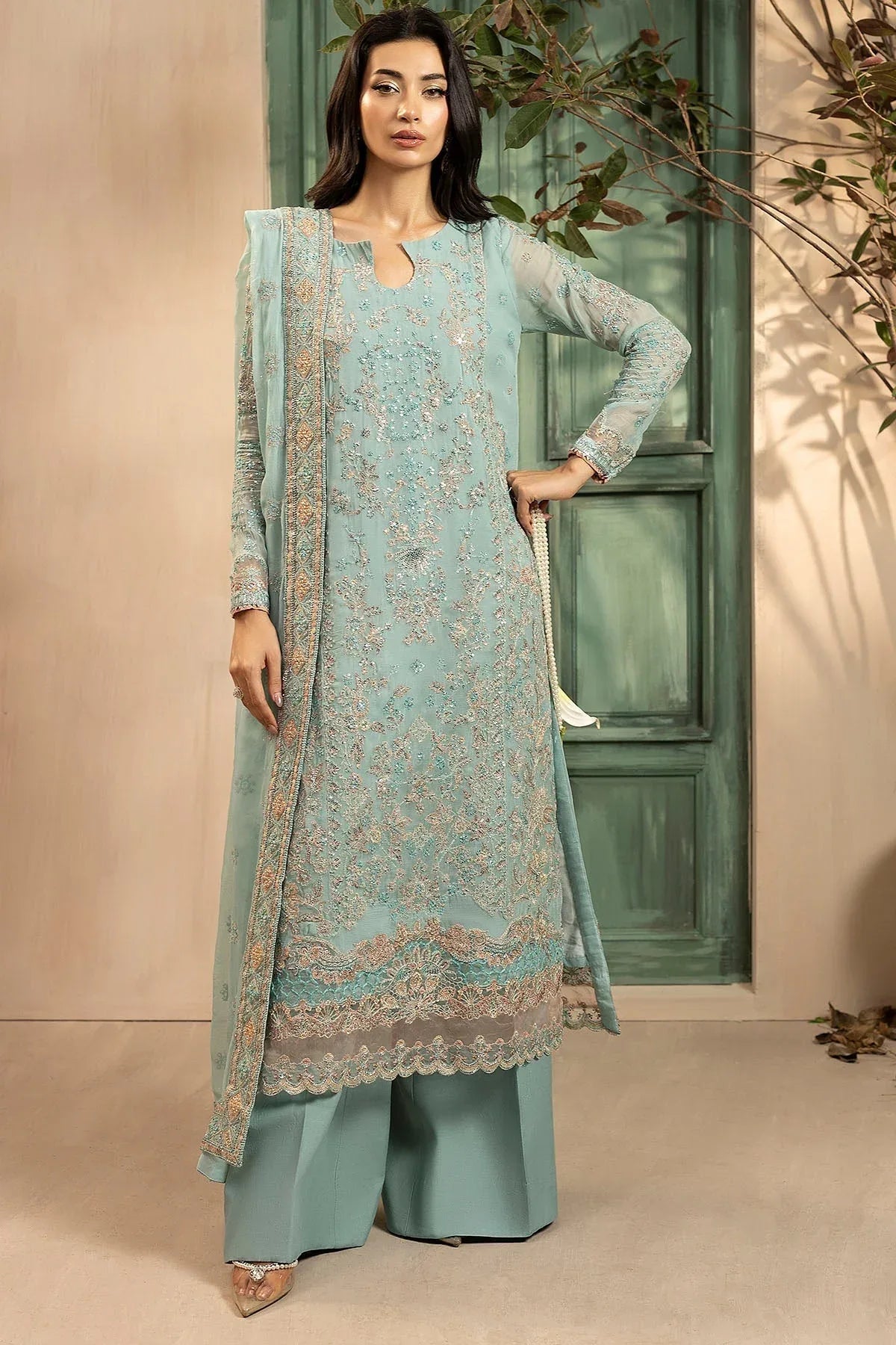 Motifz | Luxury Formal | 5574-FLORA - Rang-e-Khaas