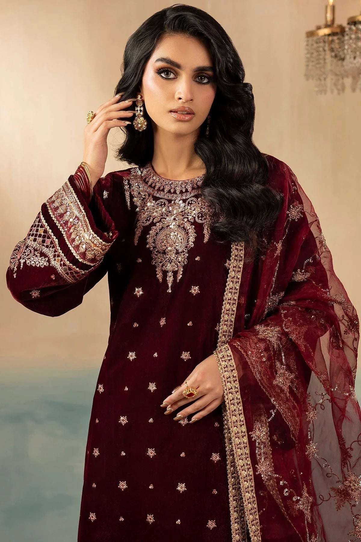 Motifz | Premium Winter 25 | 5667-SKY - Rang-e-Khaas