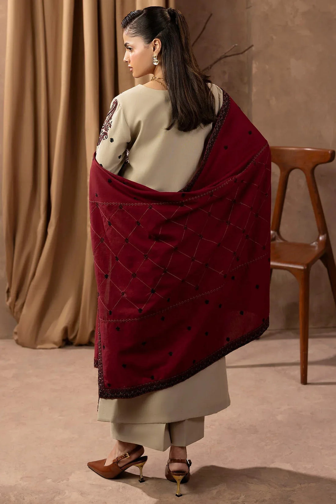 Motifz | Premium Winter 25 | 5678-LATTE - Rang-e-Khaas
