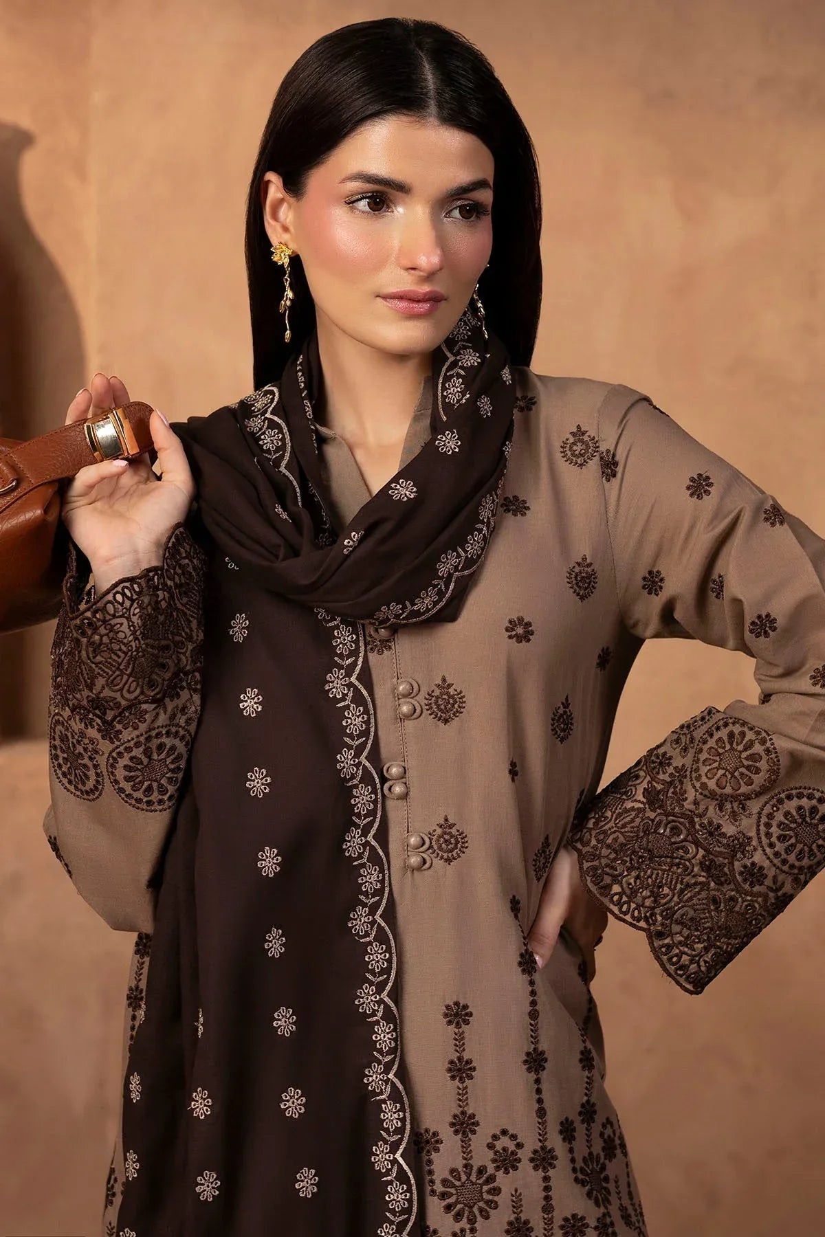 Motifz | Premium Winter 25 | 5682-COCO - Rang-e-Khaas