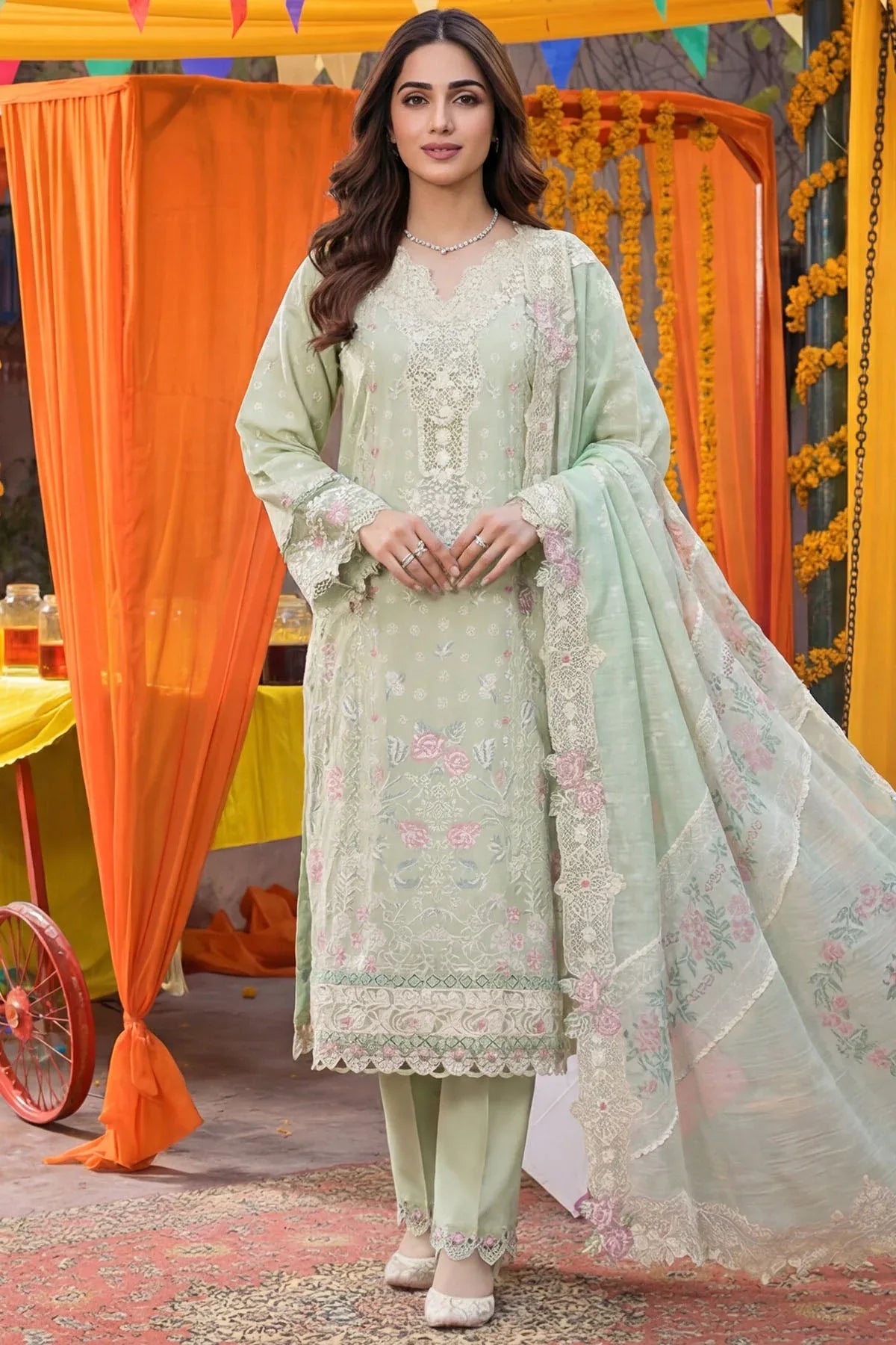 5920-MIRAE EMBROIDERED LAWN UNSTITCHED