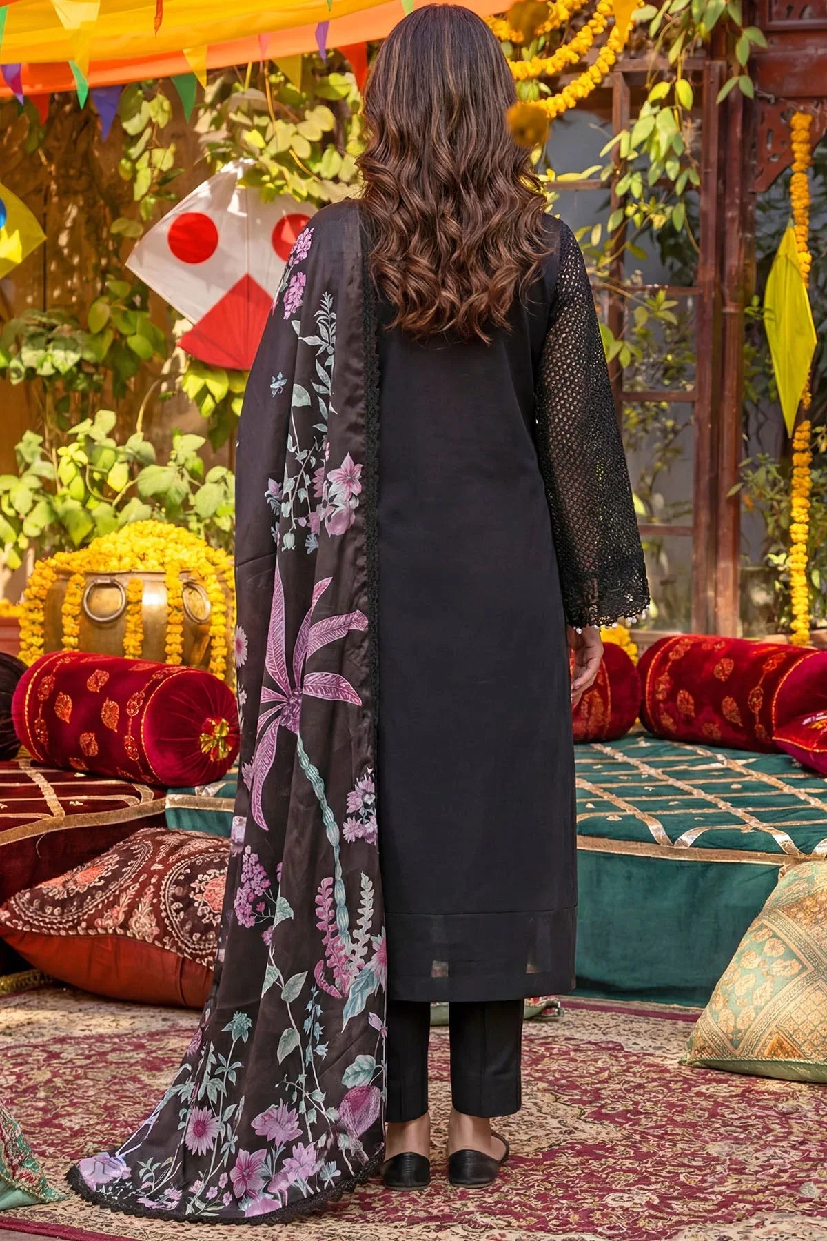 5925-DANDELION EMBROIDERED LAWN UNSTITCHED