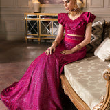 Waqas Shah | Malika - E - Elizabeth | FUCHSIA