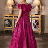 Waqas Shah | Malika - E - Elizabeth | FUCHSIA
