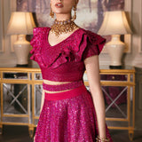 Waqas Shah | Malika - E - Elizabeth | FUCHSIA