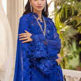 Maria B 3 Piece Embroidered Chiffon Suit | MPC-25-103 - Rang-e-Khaas