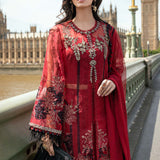 Maria B 3 Piece Embroidered Organza Suit - Rang-e-Khaas