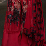 Maria B 3 Piece Embroidered Organza Suit - Rang-e-Khaas