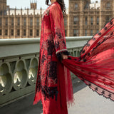 Maria B 3 Piece Embroidered Organza Suit - Rang-e-Khaas