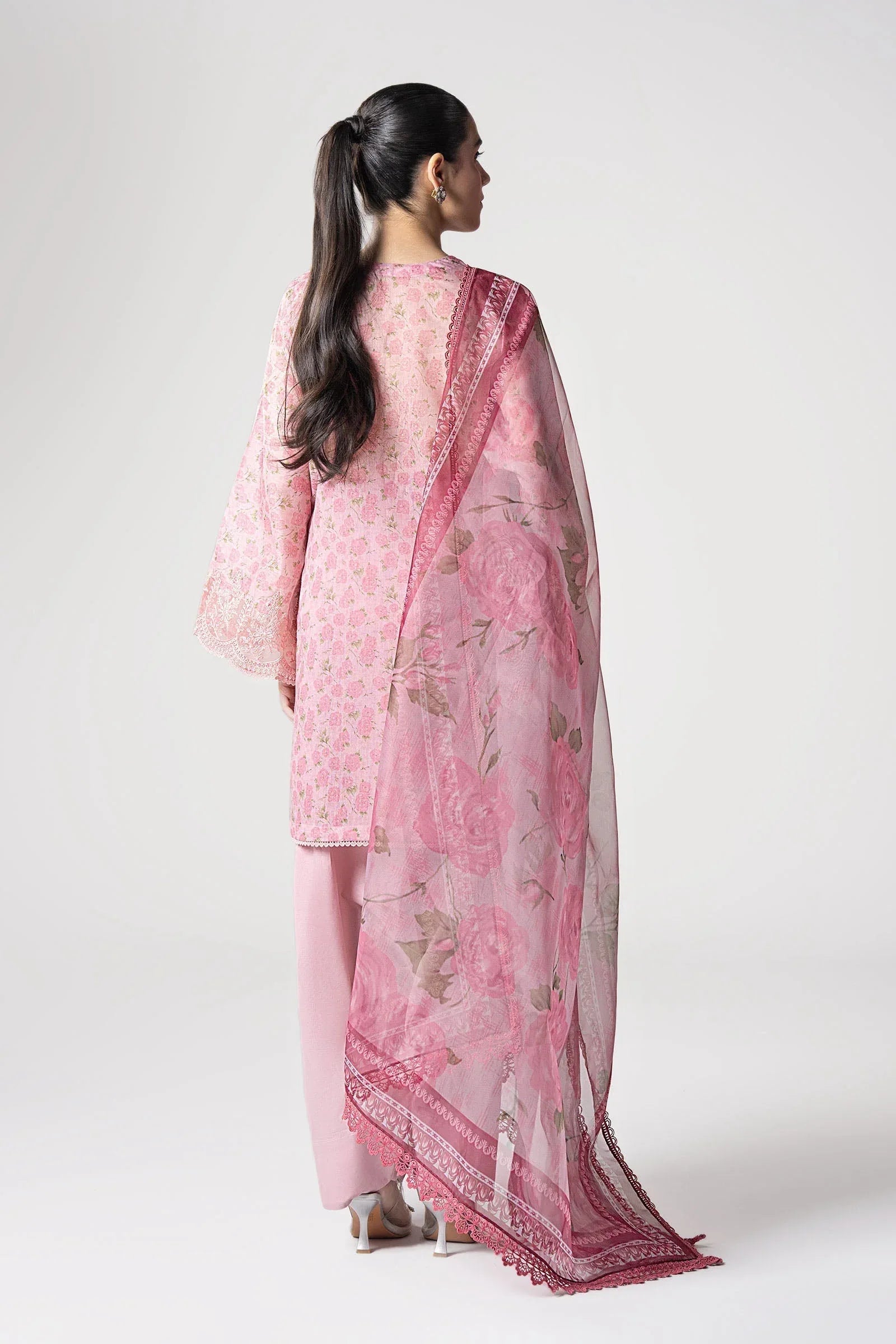 Maria B | Basics RTW | 3 Pc Embroidered Dobby Suit | MB-CS25-145 - Rang-e-Khaas