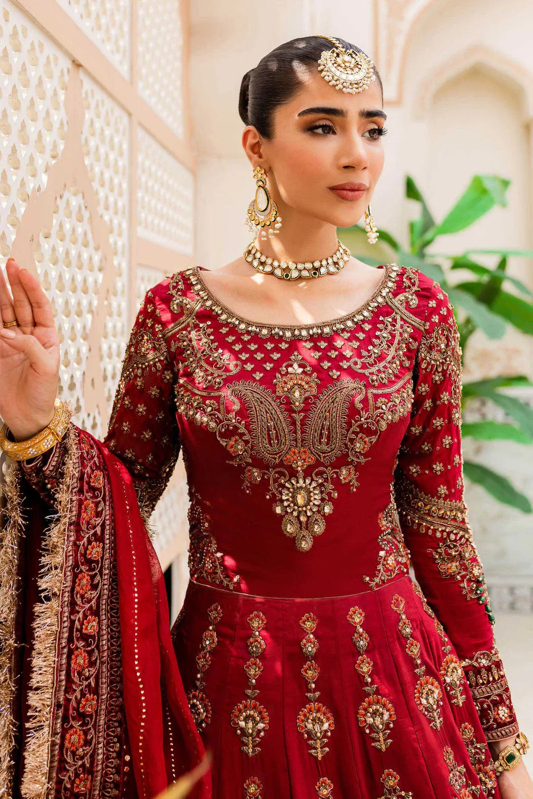Maria B | Bridal Couture | Deep Red MC-907 - Rang-e-Khaas