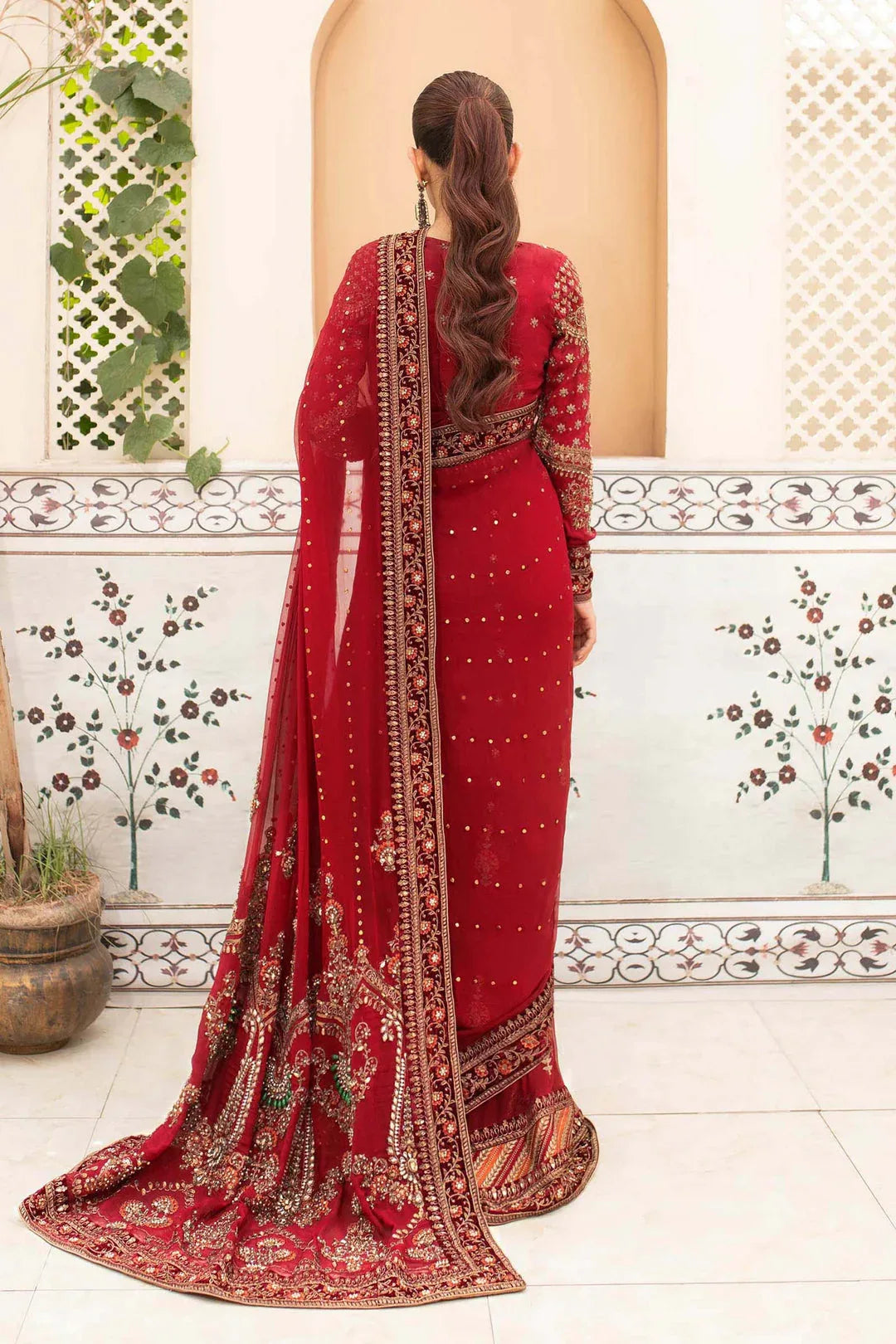 Maria B | Bridal Couture | Deep Red MC-910 - Rang-e-Khaas