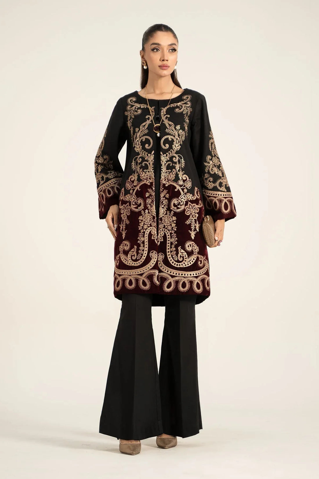 Maria B | Casual Pret 2024 | Khaddar Suit | DW-W24-113 - Rang-e-Khaas