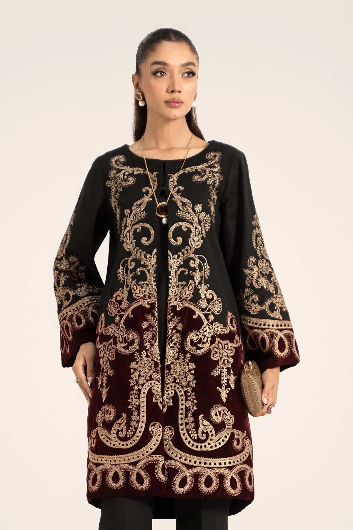 Maria B | Casual Pret 2024 | Khaddar Suit | DW-W24-113 - Rang-e-Khaas