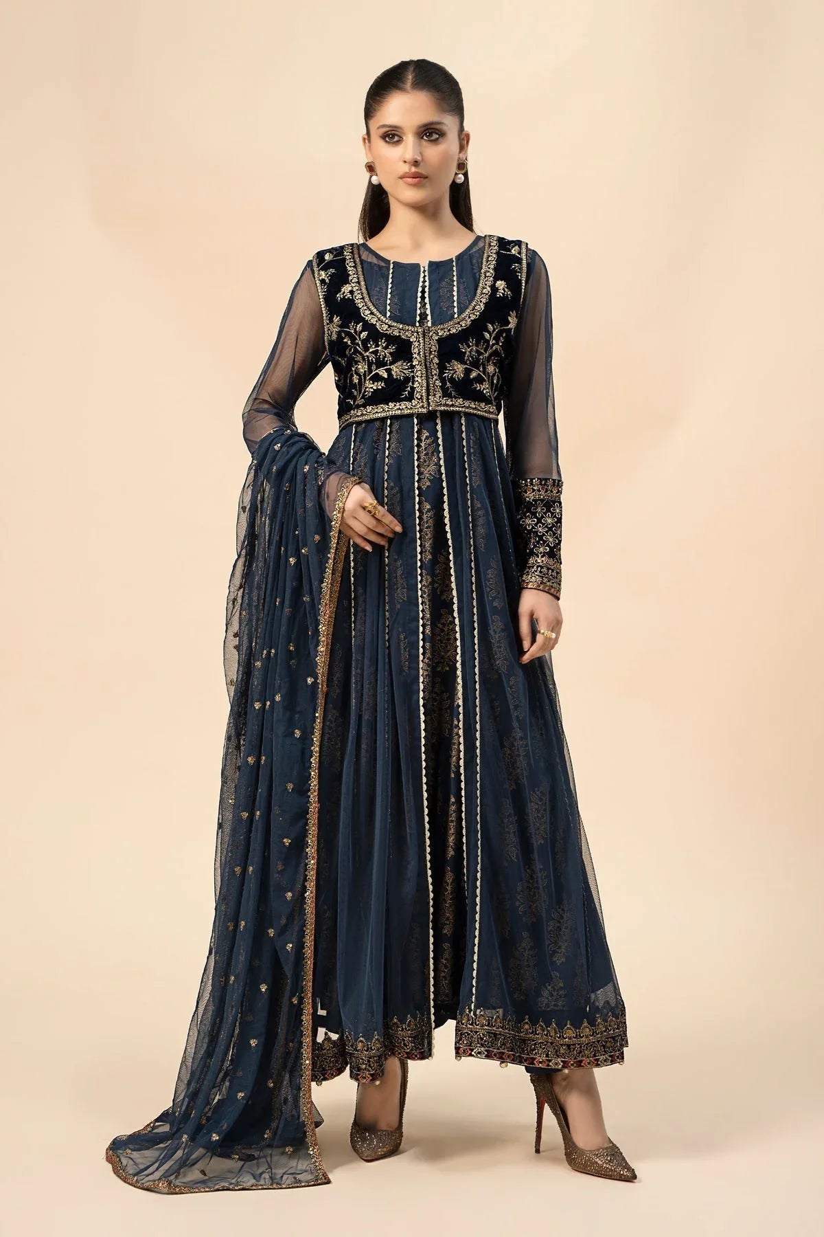 Maria B | Casual Pret 2024 | Khaddar Suit | DW-W24-151 - Rang-e-Khaas