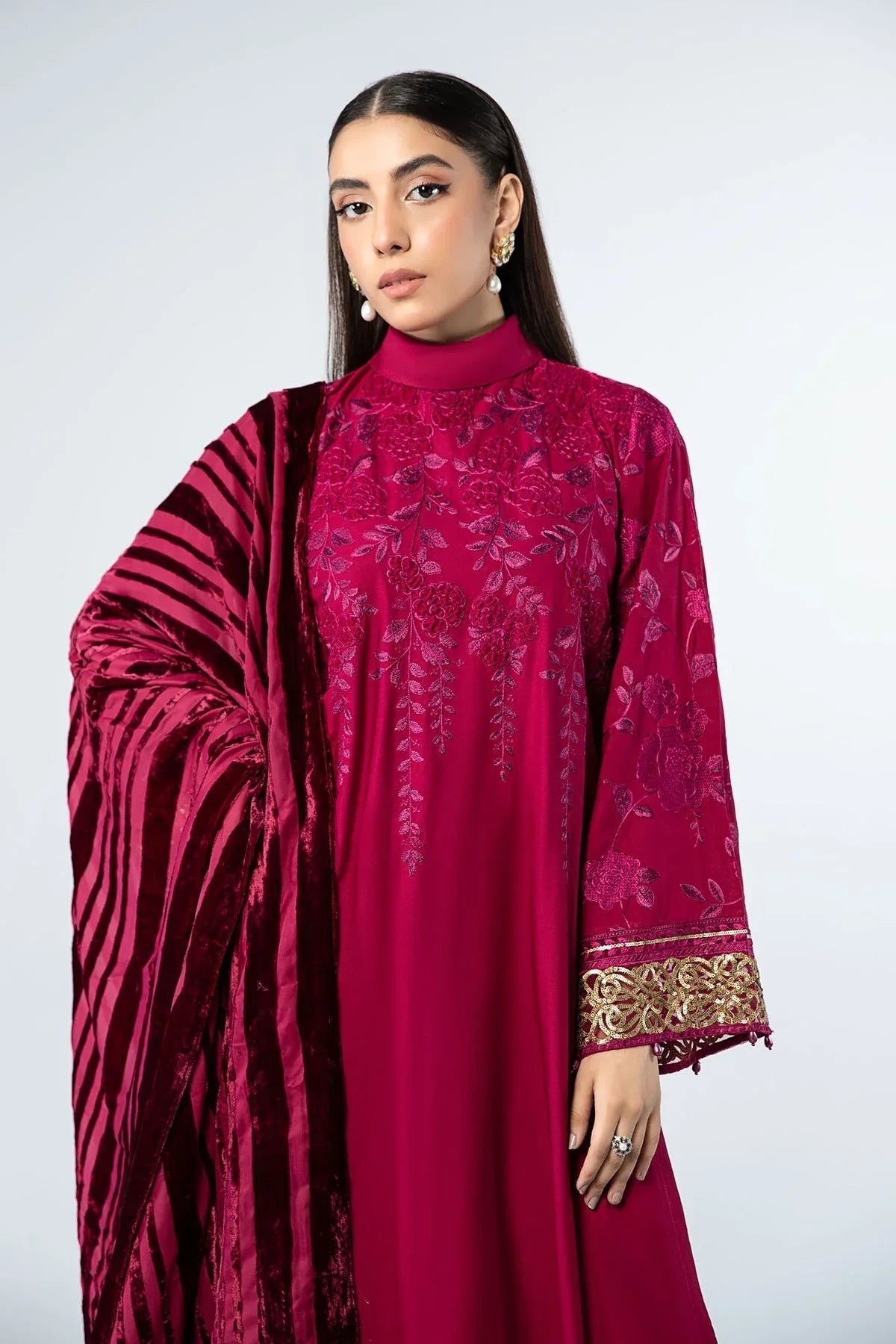 Maria B | Casual Pret 2024 | Linen Suit | DW-W24-103 - Rang-e-Khaas