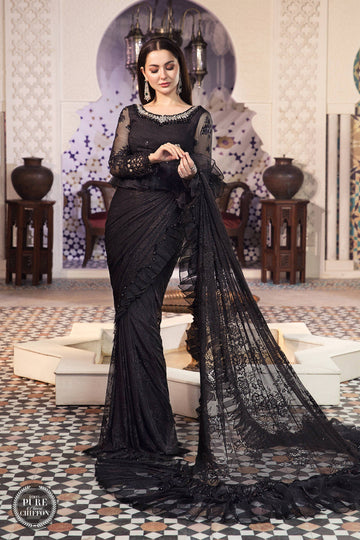 Maria B | Chiffon Collection | MPC-21-106-Black - Rang-e-Khaas