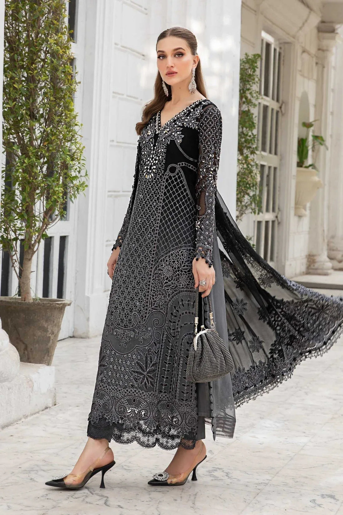 Maria B | Chiffon Formals 24 | Chiffon Suit | MPC-24-101 - Rang-e-Khaas