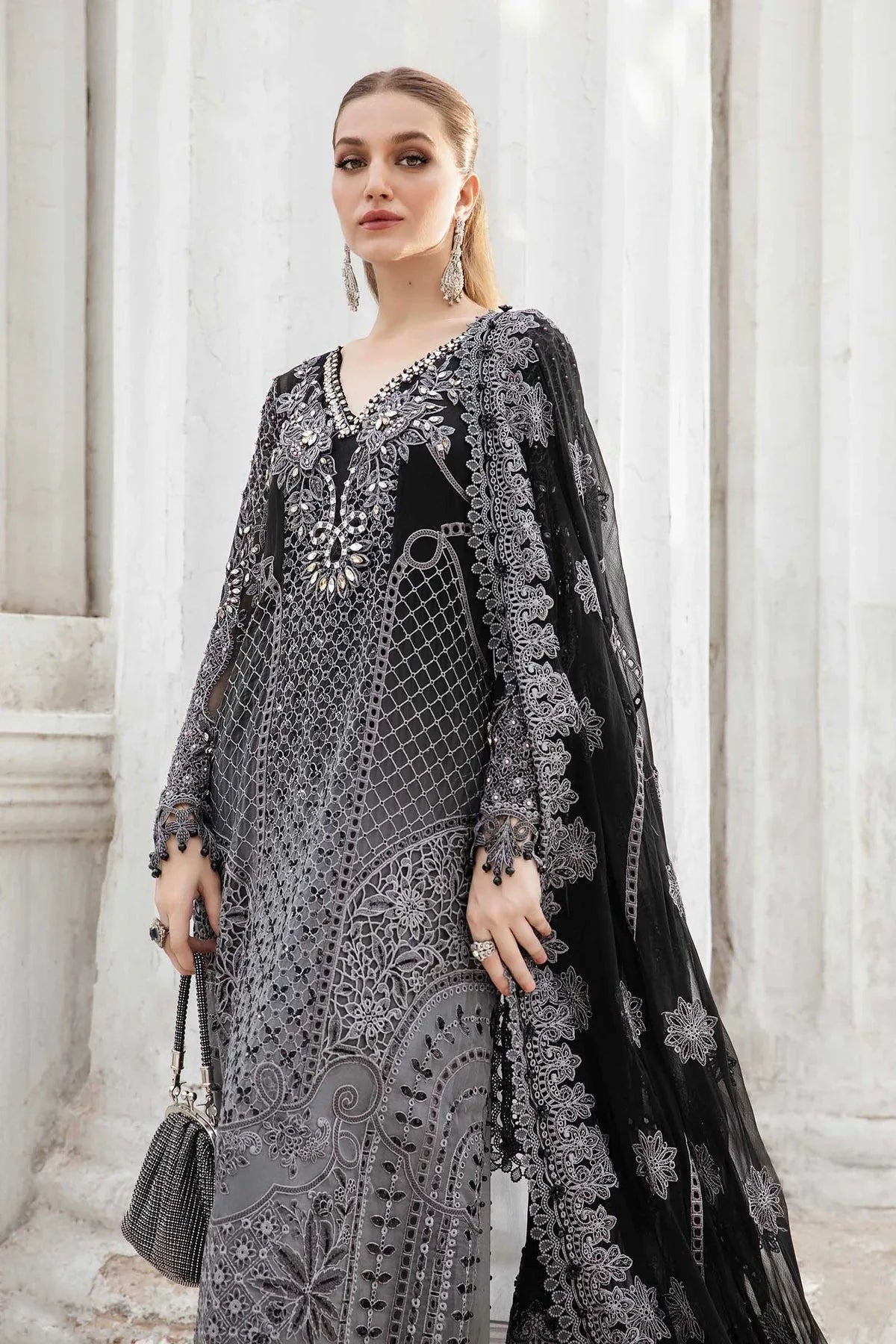 Maria B | Chiffon Formals 24 | Chiffon Suit | MPC-24-101 - Rang-e-Khaas