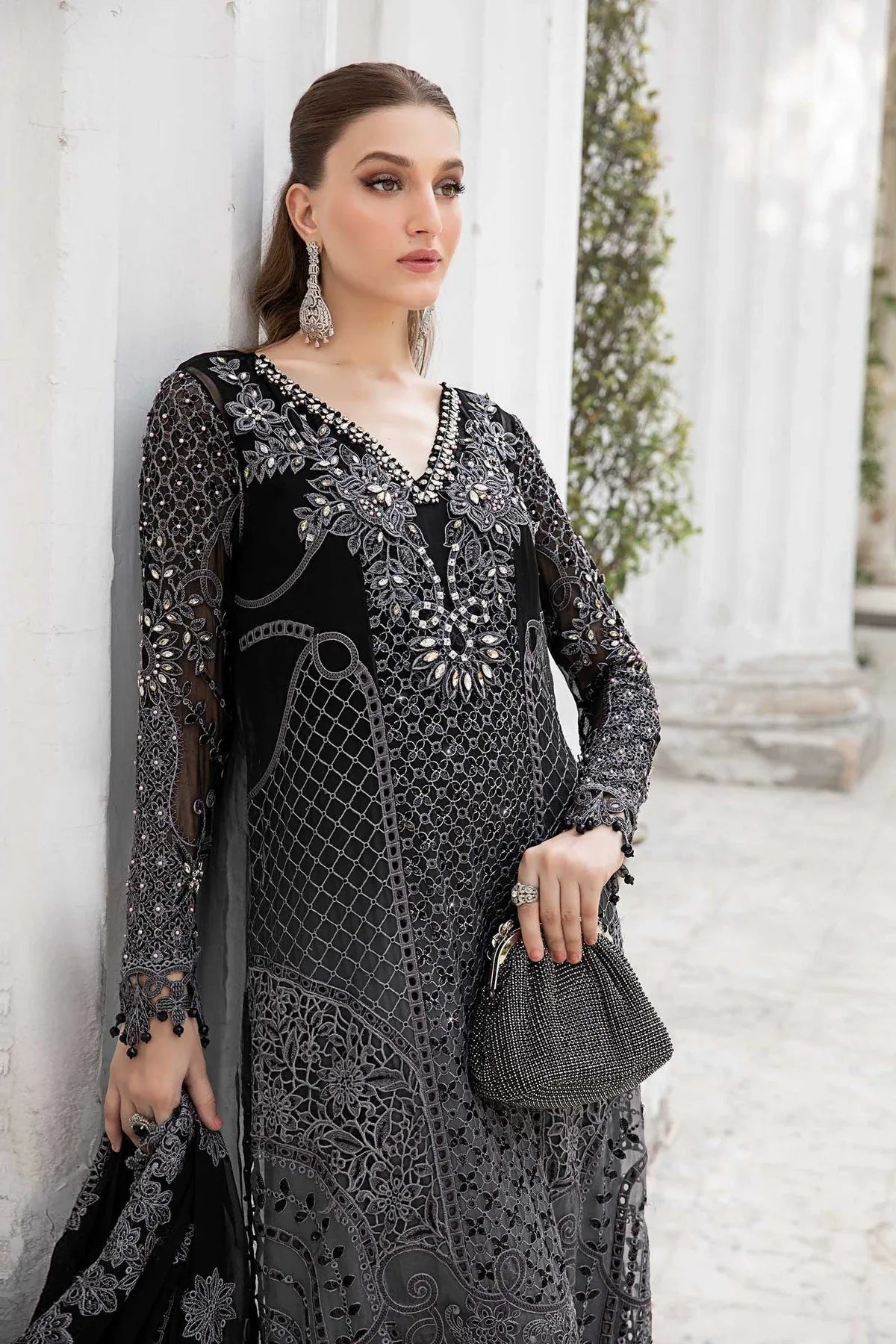 Maria B | Chiffon Formals 24 | Chiffon Suit | MPC-24-101 - Rang-e-Khaas