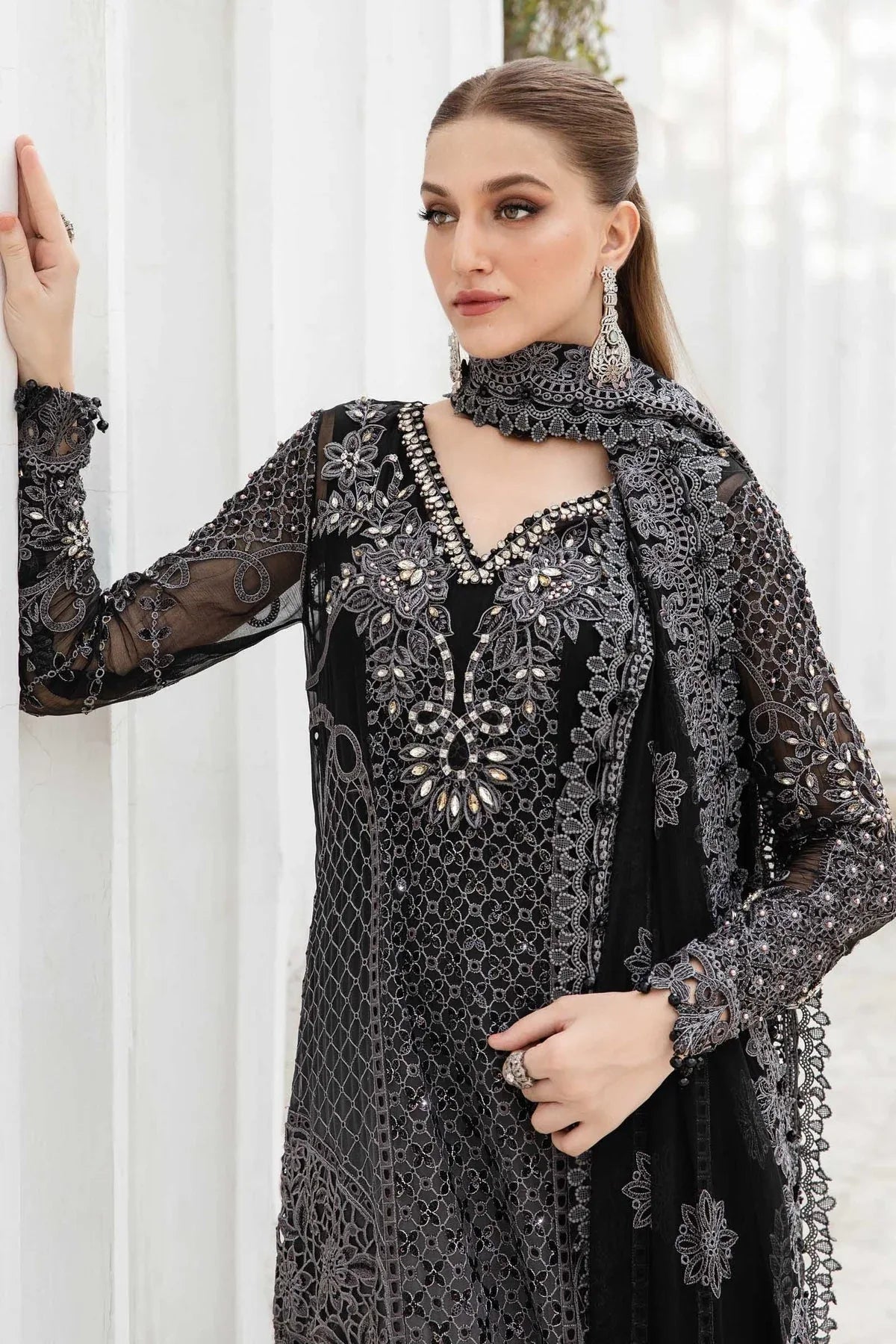 Maria B | Chiffon Formals 24 | Chiffon Suit | MPC-24-101 - Rang-e-Khaas
