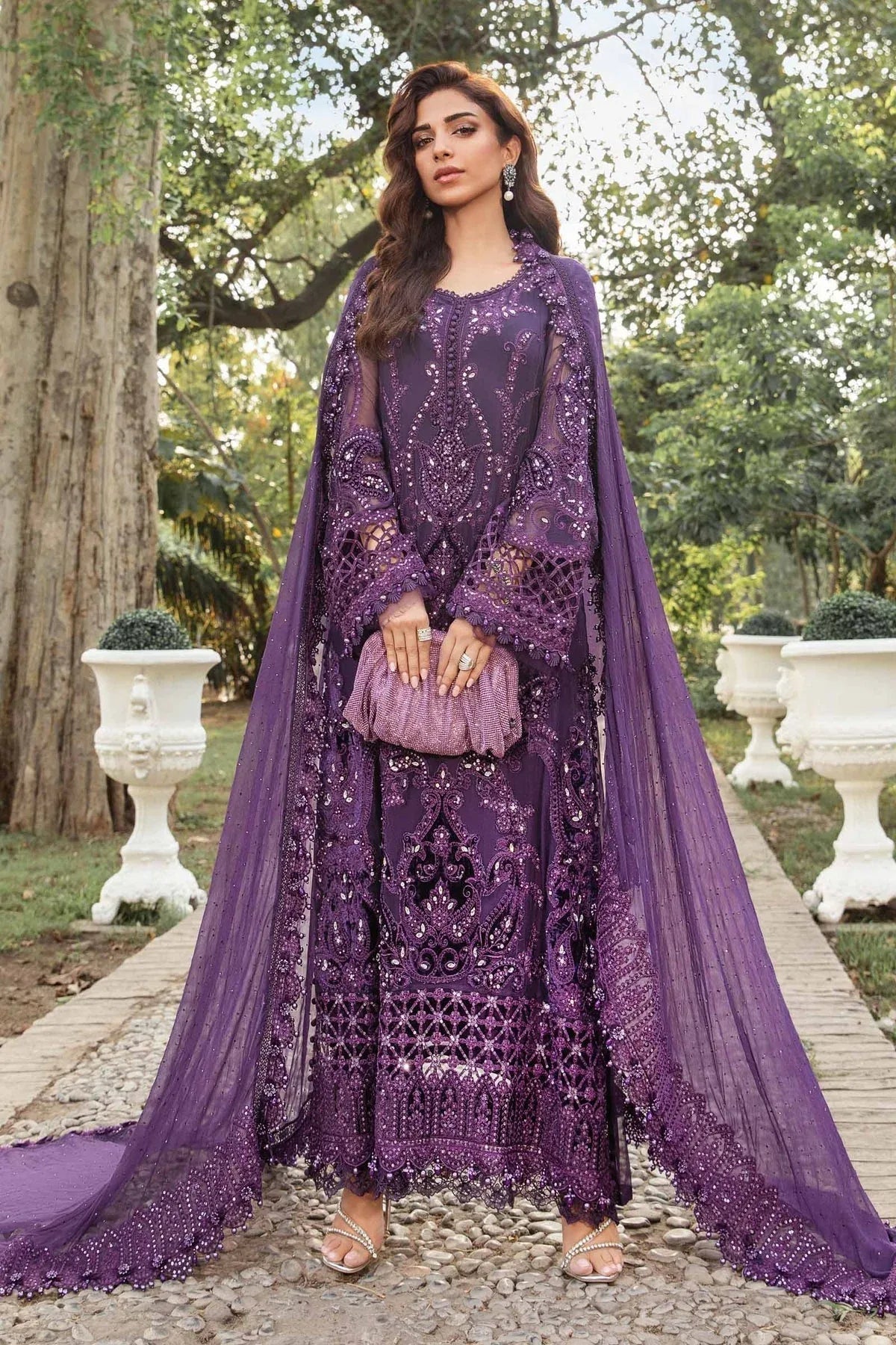 Maria B | Chiffon Formals 24 | Chiffon Suit | MPC-24-102 - Rang-e-Khaas