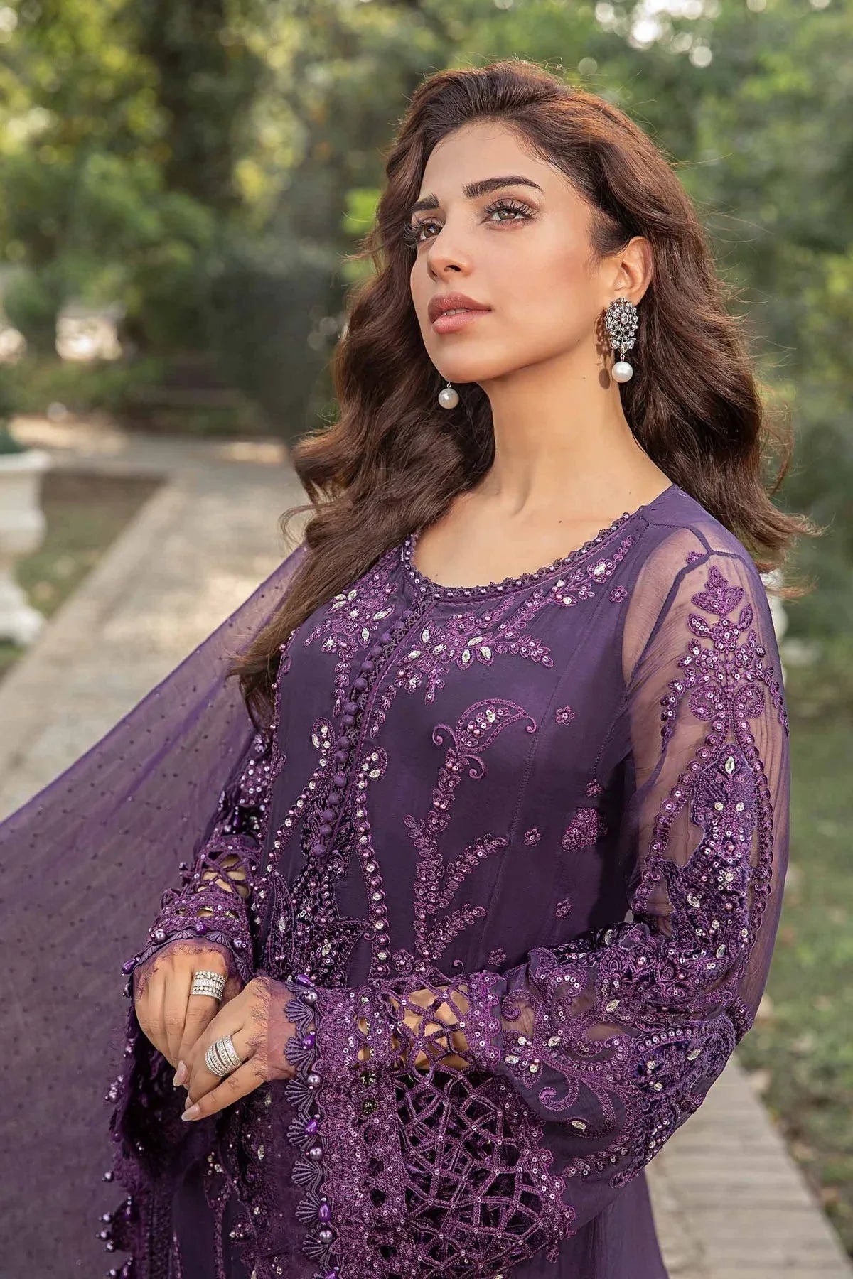 Maria B | Chiffon Formals 24 | Chiffon Suit | MPC-24-102 - Rang-e-Khaas