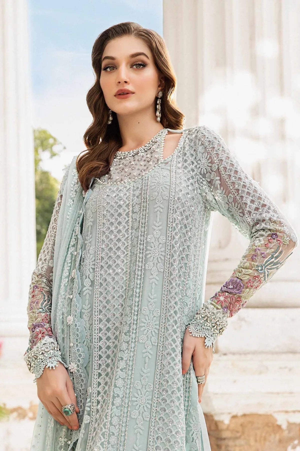 Maria B | Chiffon Formals 24 | Chiffon Suit | MPC-24-103 - Rang-e-Khaas
