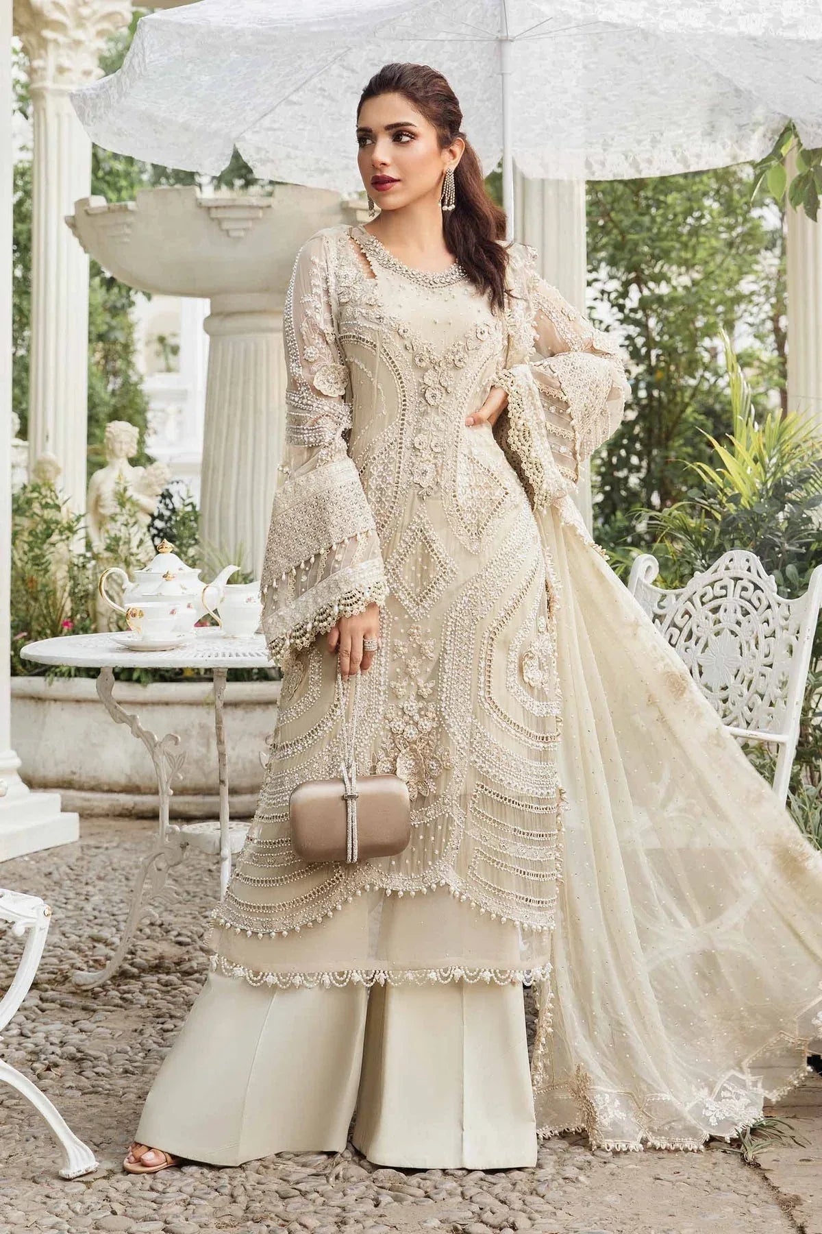 Maria B | Chiffon Formals 24 | Chiffon Suit | MPC-24-104 - Rang-e-Khaas