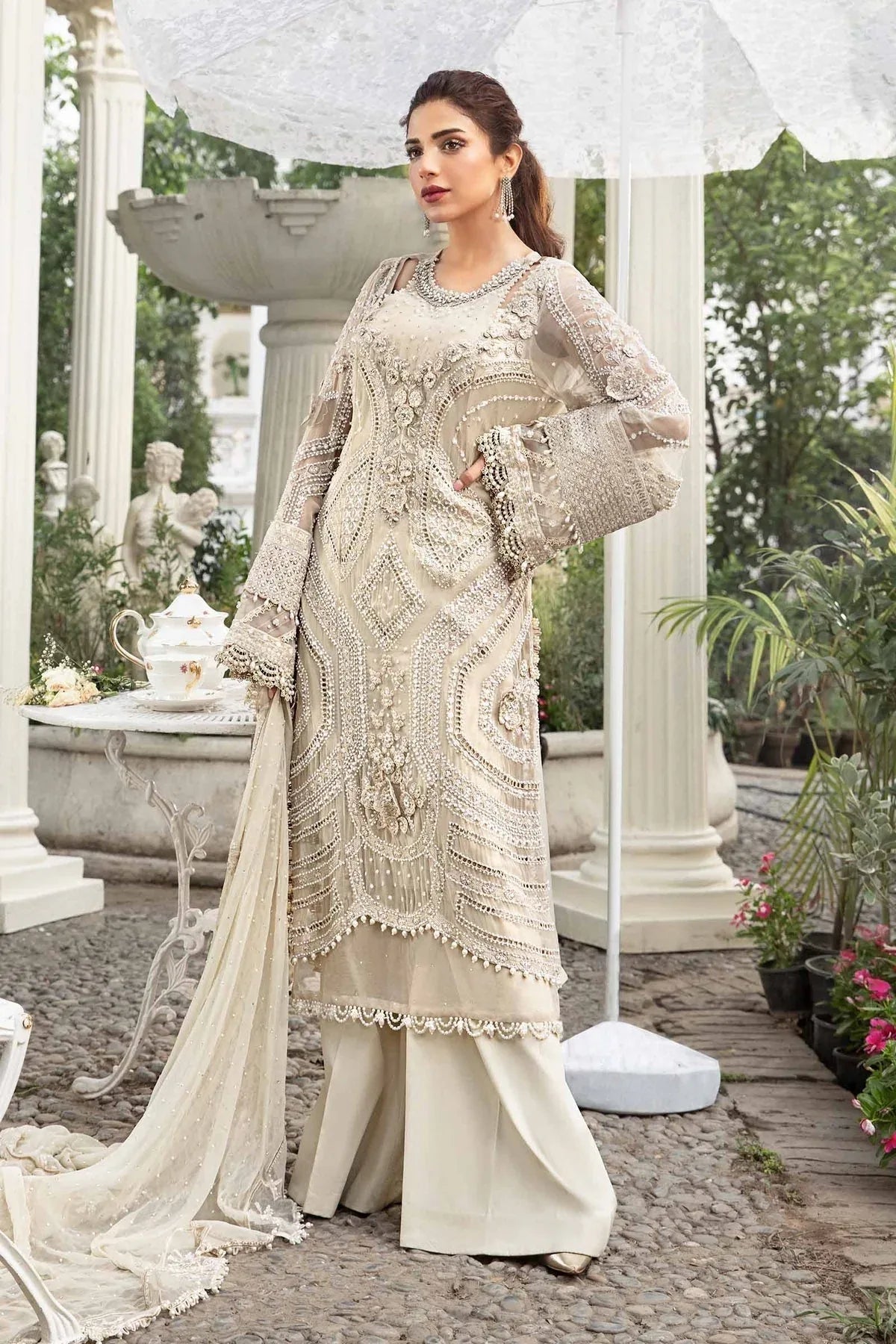 Maria B | Chiffon Formals 24 | Chiffon Suit | MPC-24-104 - Rang-e-Khaas