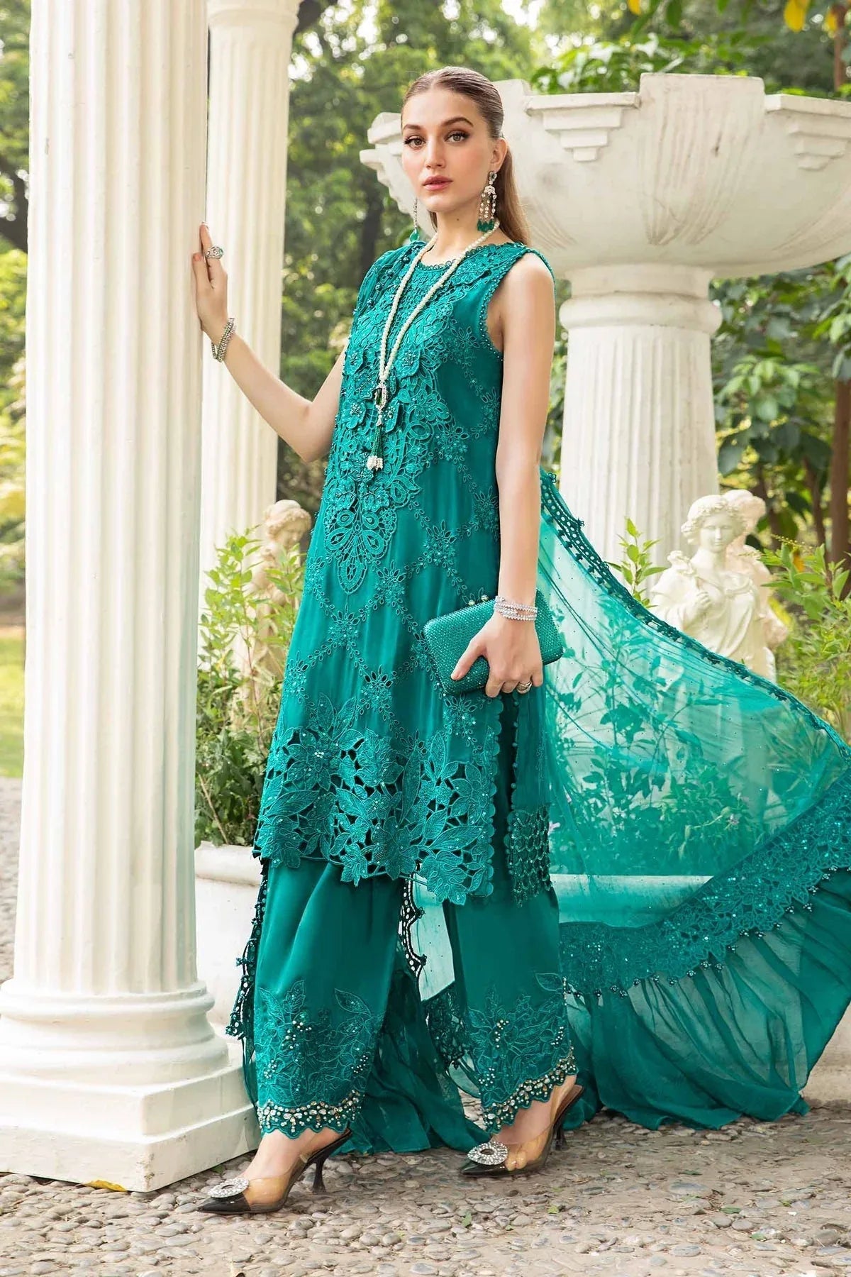 Maria B | Chiffon Formals 24 | Chiffon Suit | MPC-24-105 - Rang-e-Khaas
