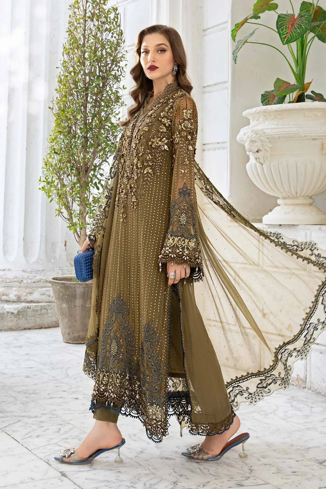 Maria B | Chiffon Formals 24 | Chiffon Suit | MPC-24-108 - Rang-e-Khaas