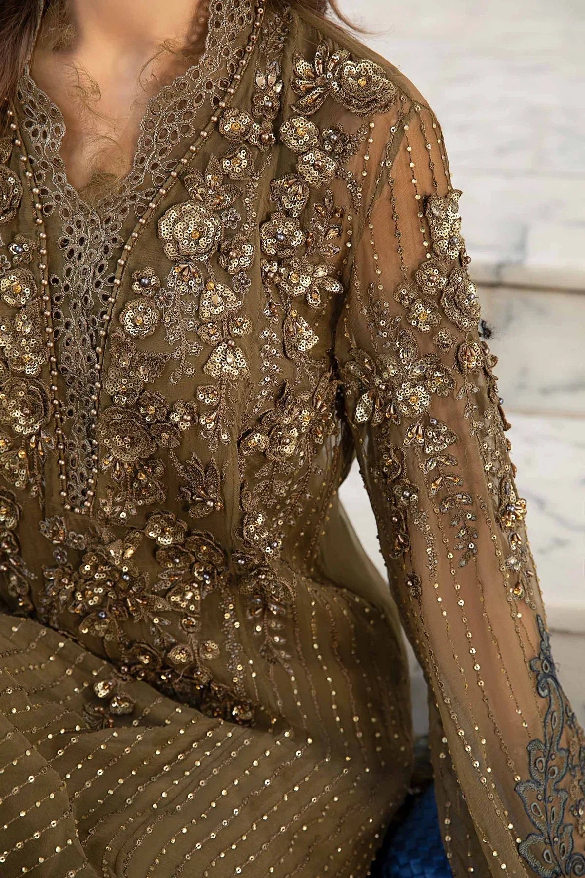 Maria B | Chiffon Formals 24 | Chiffon Suit | MPC-24-108 - Rang-e-Khaas