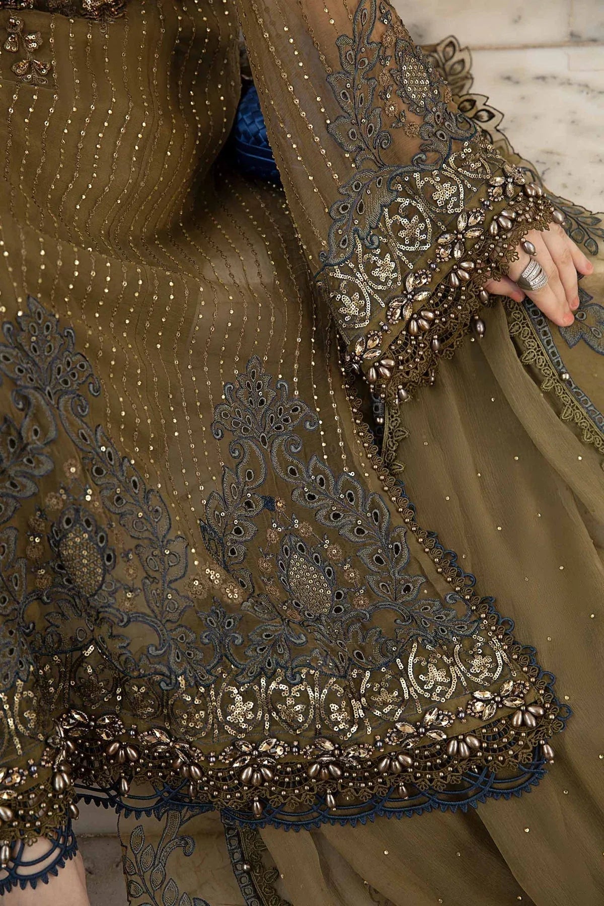 Maria B | Chiffon Formals 24 | Chiffon Suit | MPC-24-108 - Rang-e-Khaas