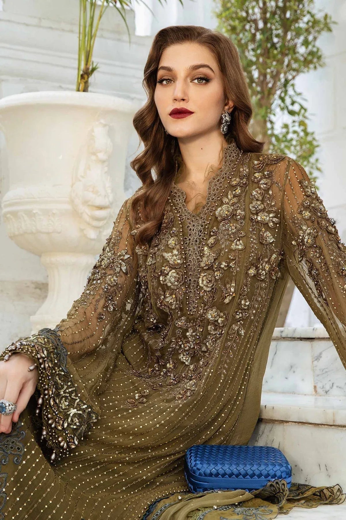 Maria B | Chiffon Formals 24 | Chiffon Suit | MPC-24-108 - Rang-e-Khaas