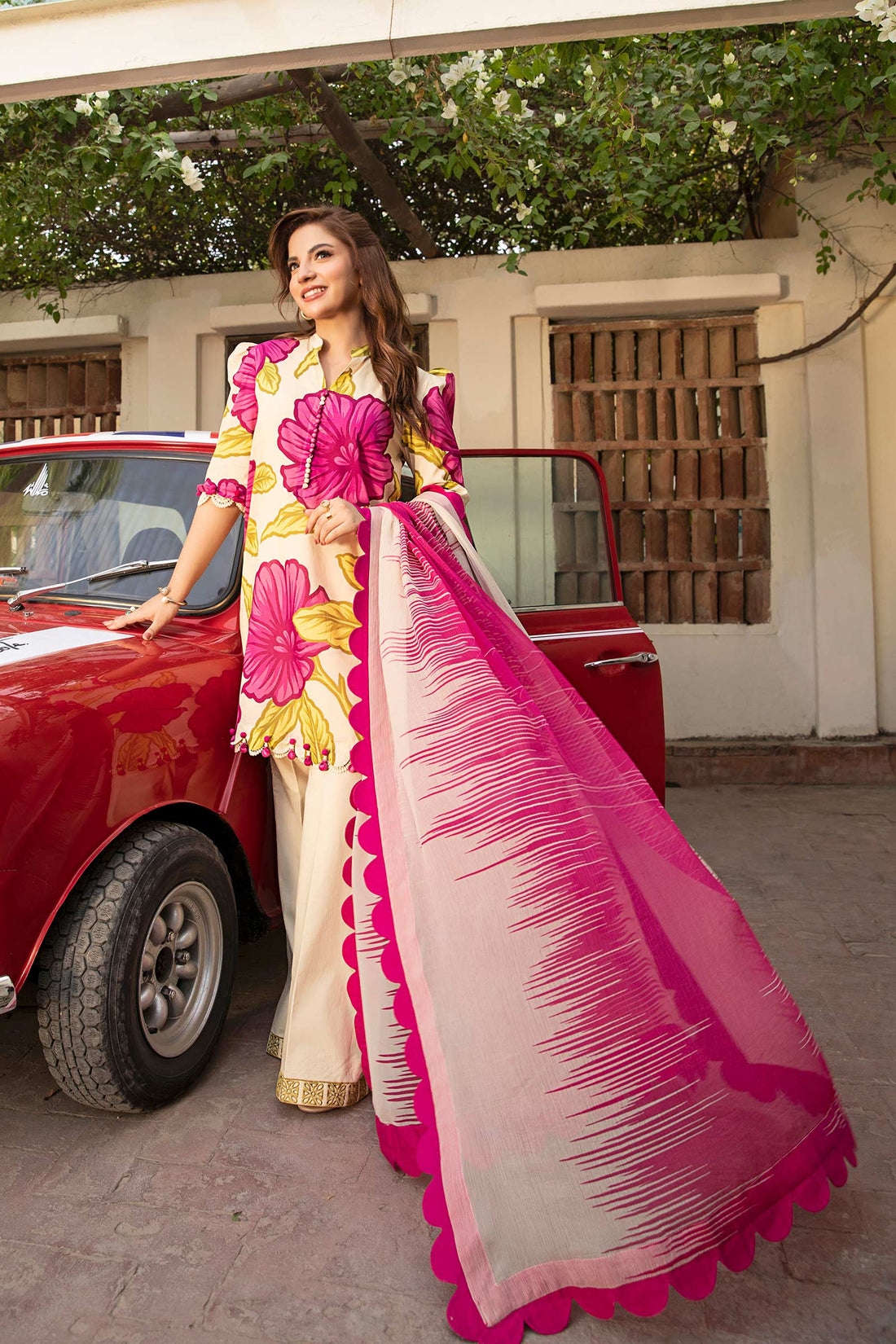 Maria B | Eid Basic Lawn | MB-CUS25-902B - Rang-e-Khaas