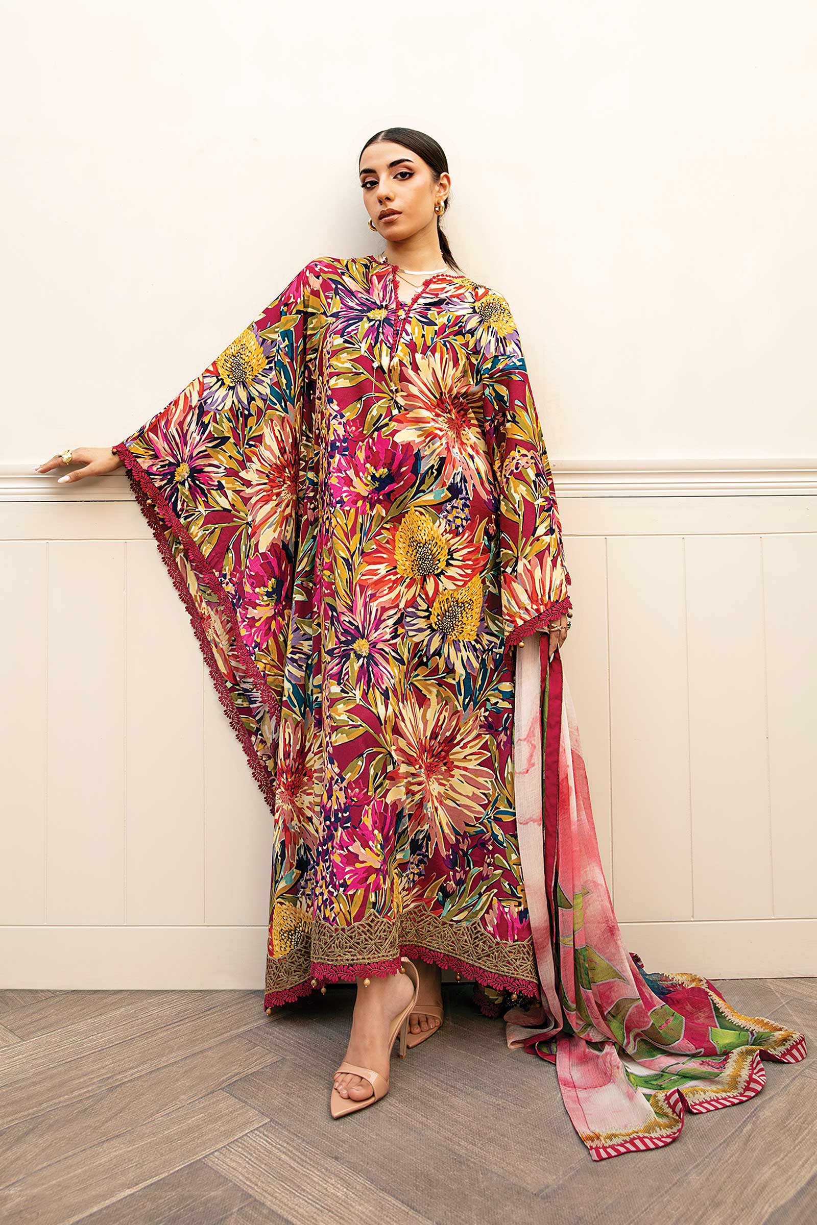 Maria B | Eid Basic Lawn | MB-CUS25-903B - Rang-e-Khaas