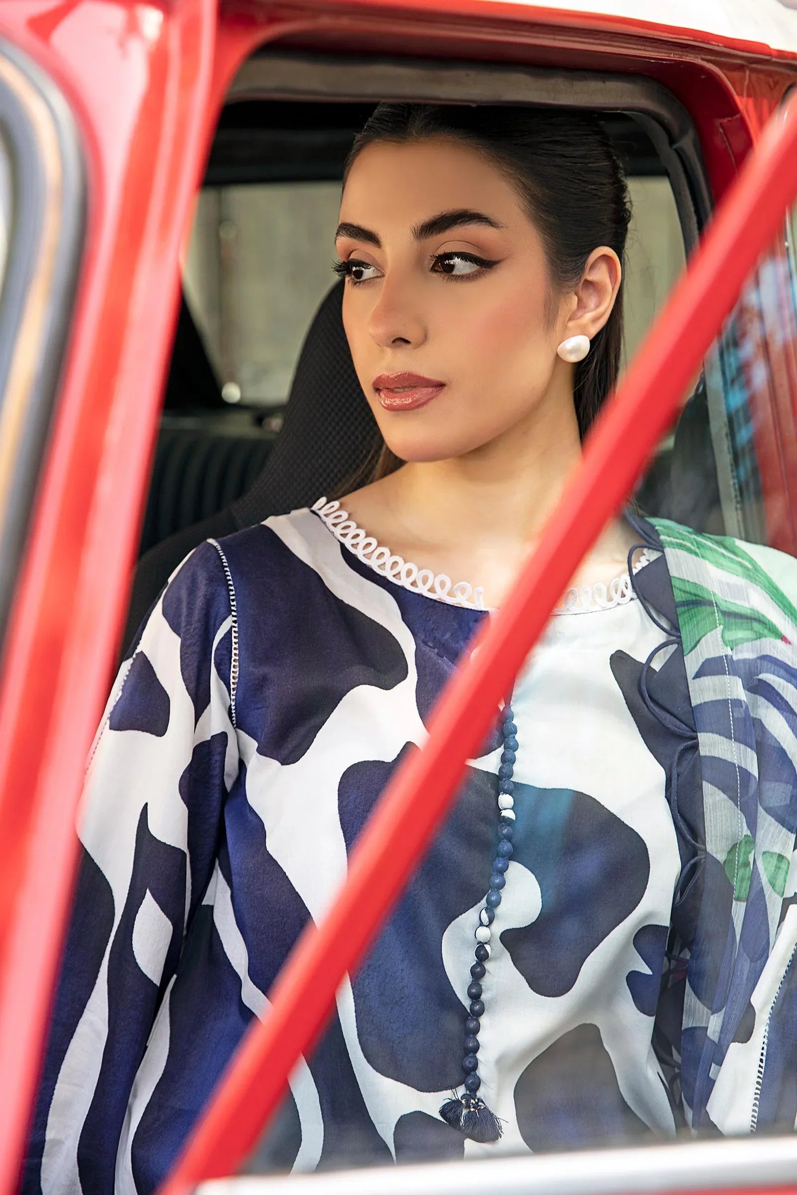 Maria B | Eid Basic Lawn | MB-CUS25-905B - Rang-e-Khaas