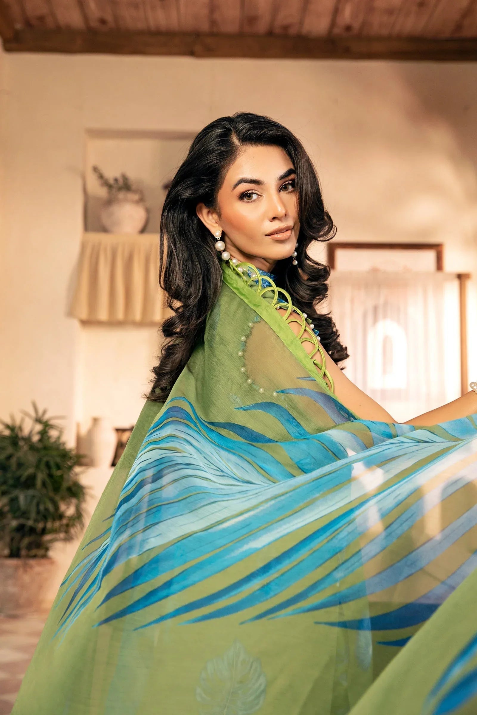 Maria B | Eid Basic Lawn | MB-CUS25-906A - Rang-e-Khaas